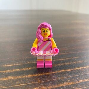 LEGO Candy Rapper Minifigure Series 20 CMF col20-4 Pink Hair Pop Star Girl